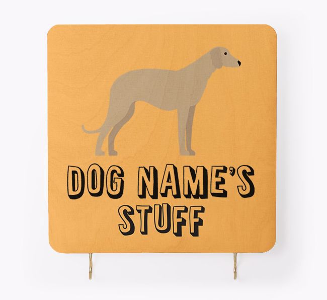 'Dog's Stuff' - Personalised {breedFullName} Lead & Collar Hanger